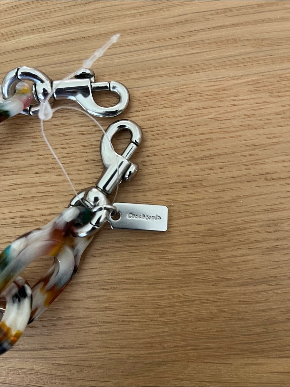 Coach - Coachtopia Resin Bag Chain in Cloud Multi colour - New / Never Used - Picture 3 of 8